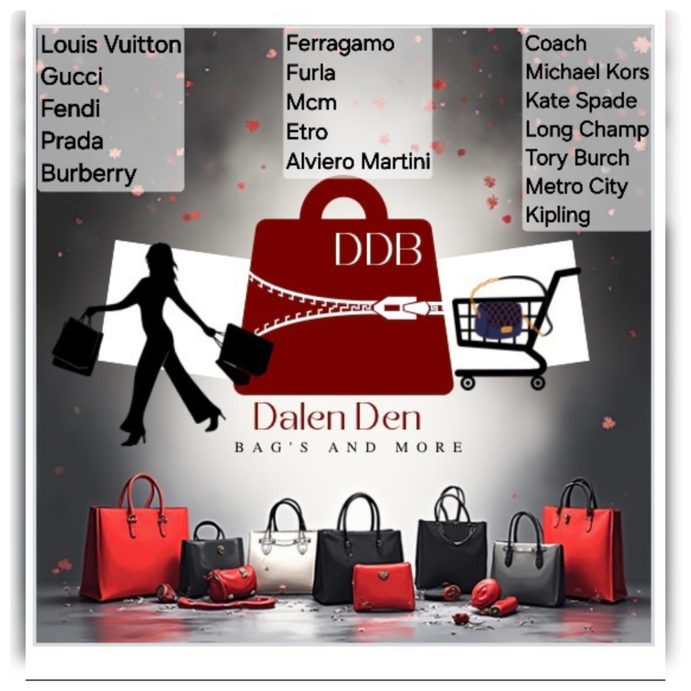 Women's Black and Red Handbag